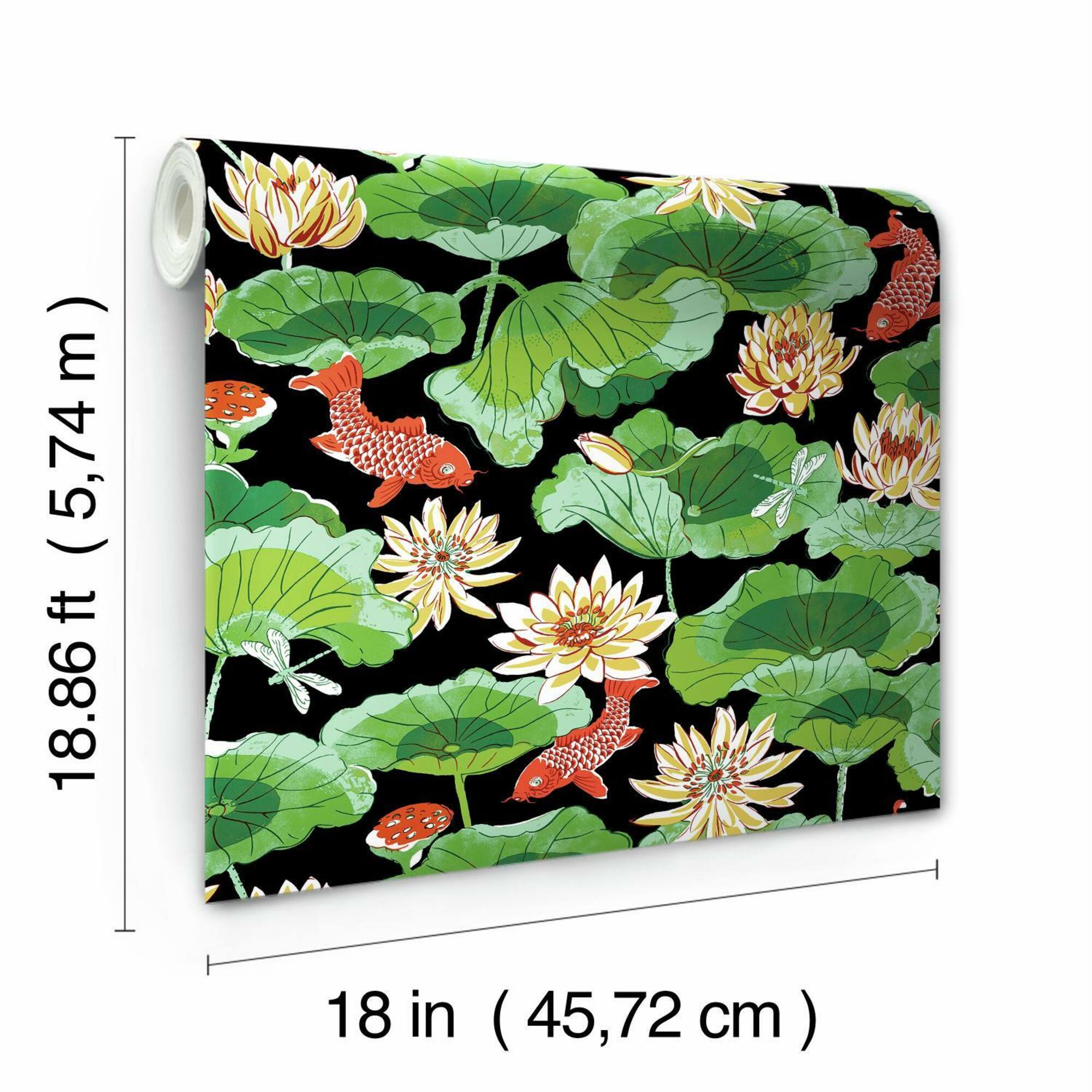 RoomMates Lotus Lake Peel & Stick Wallpaper